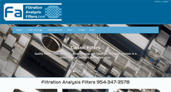 Desktop Screenshot of filtrationanalysisfilters.com