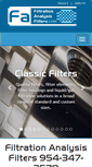 Mobile Screenshot of filtrationanalysisfilters.com